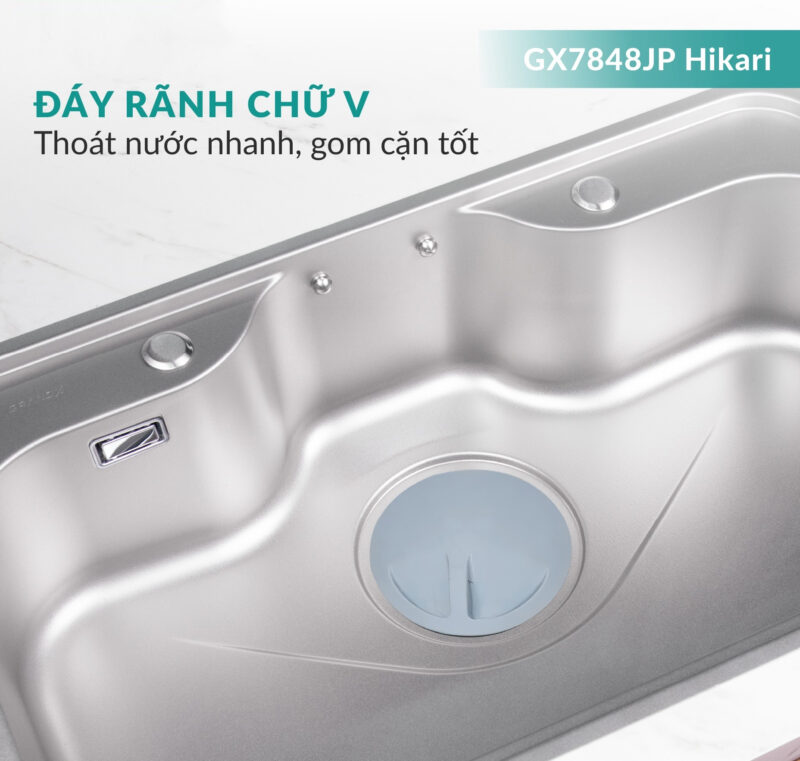 CHẬU RỬA BÁT GRANDX GX7848JP HIKARI 5 CHẬU RỬA BÁT GRANDX GX7848JP HIKARI