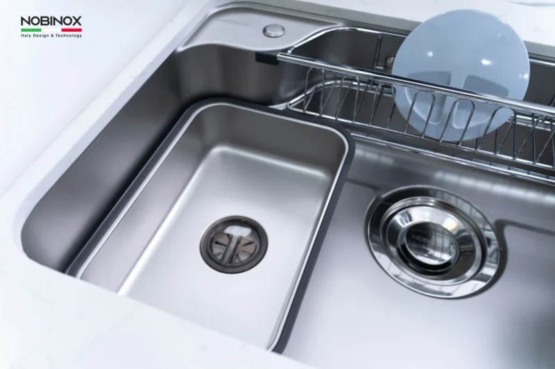 CHẬU RỬA BÁT 1 HỐ NOBINOX ARVO B085 3 CHẬU RỬA BÁT 1 HỐ NOBINOX ARVO B085