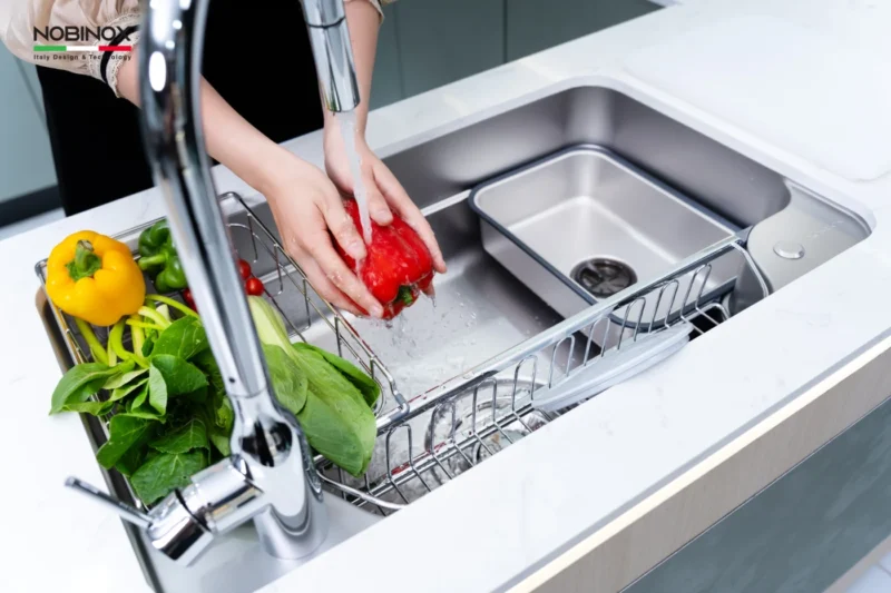 CHẬU RỬA BÁT 1 HỐ NOBINOX ARVO B085 31 CHẬU RỬA BÁT 1 HỐ NOBINOX ARVO B085