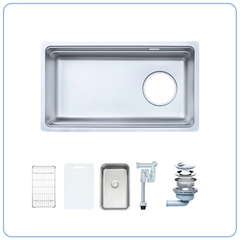 CHẬU RỬA BÁT 1 HỐ NOBINOX ARVO V676 TẶNG KÈM VÒI 2 CHẬU RỬA BÁT 1 HỐ NOBINOX ARVO V676 TẶNG KÈM VÒI