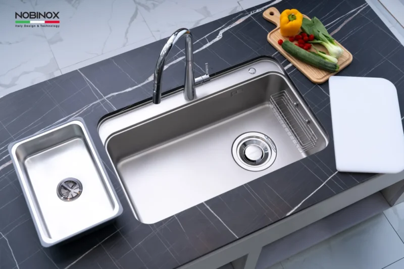 CHẬU RỬA BÁT NOBINOX MONO VA207 1 CHẬU RỬA BÁT NOBINOX MONO VA207
