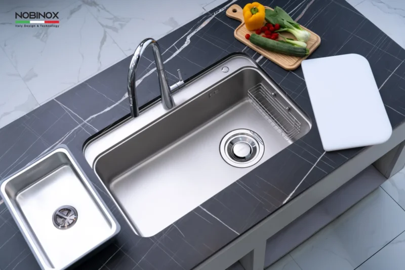 CHẬU RỬA BÁT NOBINOX MONO VA207 9 CHẬU RỬA BÁT NOBINOX MONO VA207