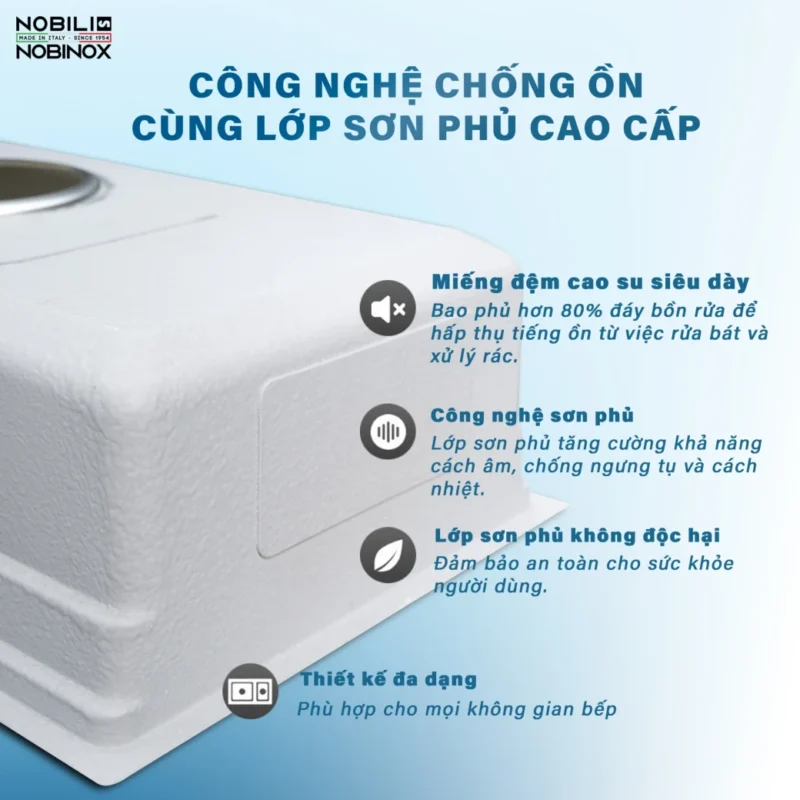 CHẬU RỬA BÁT NOBINOX MONO VA200 36 CHẬU RỬA BÁT NOBINOX MONO VA200