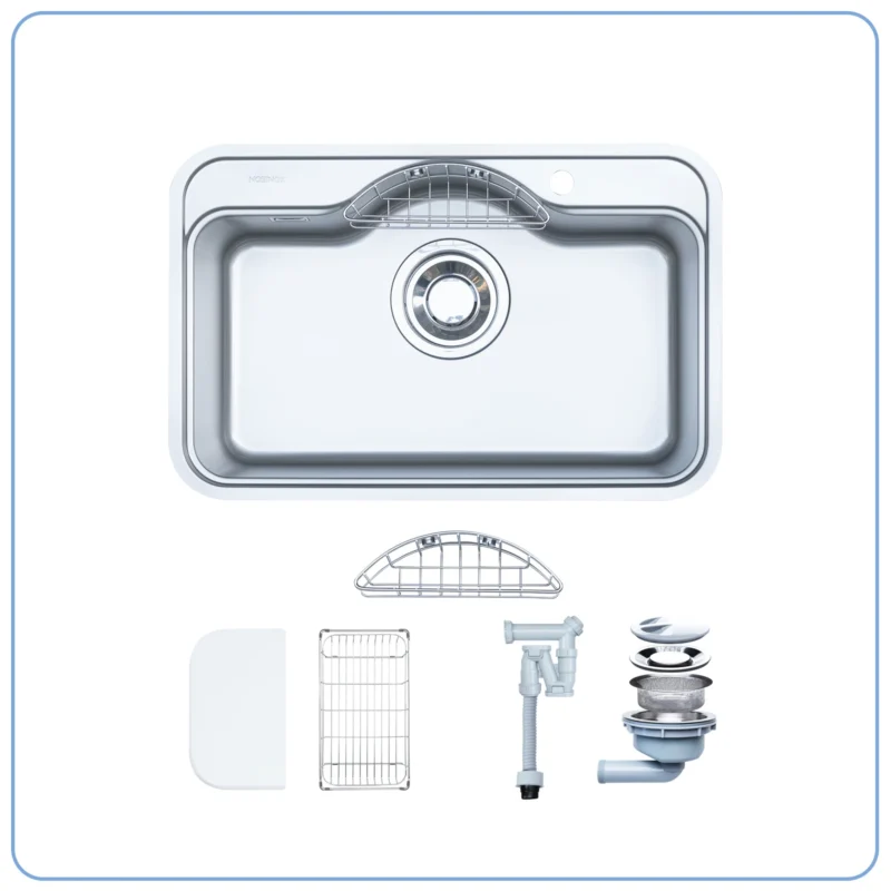 CHẬU RỬA BÁT NOBINOX ROSA NN975D TẶNG KÈM VÒI 2 CHẬU RỬA BÁT NOBINOX ROSA NN975D TẶNG KÈM VÒI