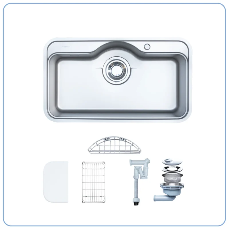 CHẬU RỬA BÁT NOBINOX ROSA NN995D TẶNG KÈM VÒI 6 CHẬU RỬA BÁT NOBINOX ROSA NN995D TẶNG KÈM VÒI