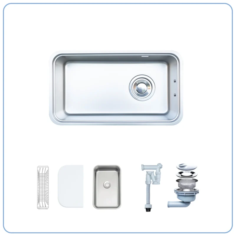 CHẬU RỬA BÁT 1 HỐ NOBINOX NOVA A282M TẶNG KÈM VÒI 5 CHẬU RỬA BÁT 1 HỐ NOBINOX NOVA A282M TẶNG KÈM VÒI