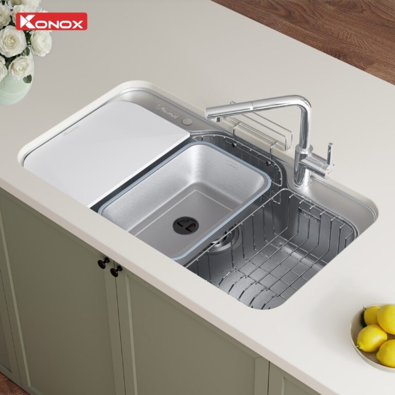 Chậu rửa bát phong cách Nhật chống xước Tari Smart 9051 4 Chậu rửa bát phong cách Nhật chống xước Tari Smart 9051