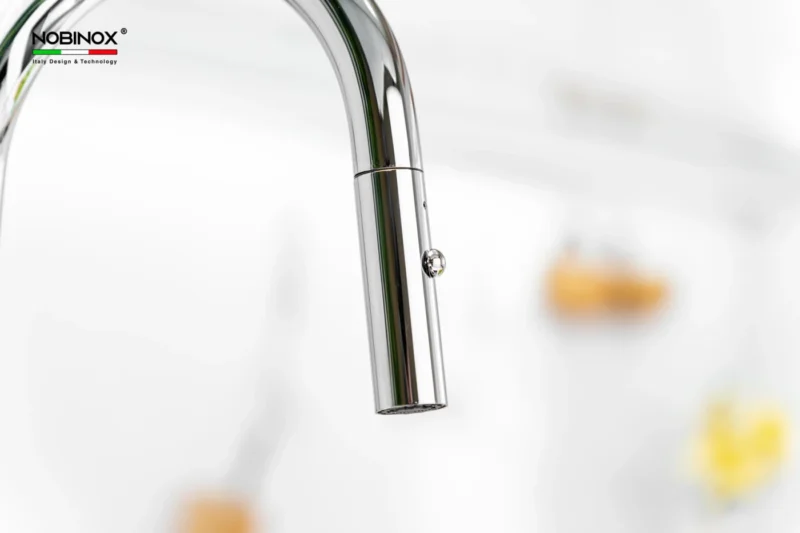 VÒI RỬA BÁT DÂY RÚT NOBINOX IVY NX202 3 VÒI RỬA BÁT DÂY RÚT NOBINOX IVY NX202