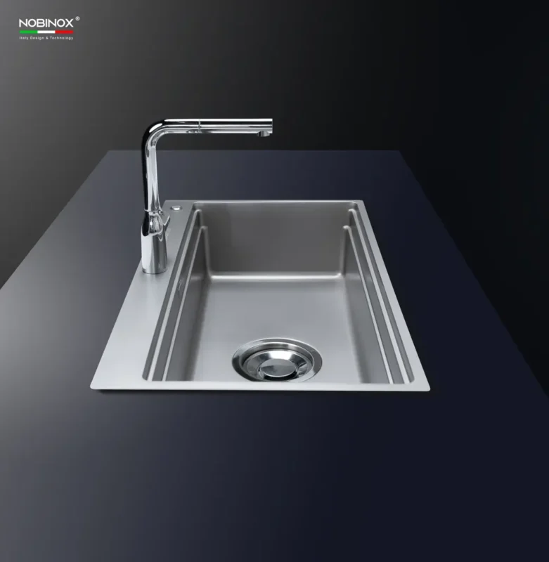 CHẬU RỬA BÁT NOBINOX LIRA NJ564D TẶNG KÈM VÒI 8 CHẬU RỬA BÁT NOBINOX LIRA NJ564D TẶNG KÈM VÒI