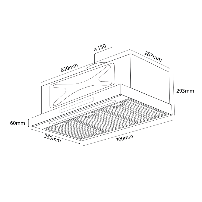 MÁY HÚT MÙI KOCHER TURBO SMART 3D X3D-350D 23 MÁY HÚT MÙI KOCHER TURBO SMART 3D X3D-350D