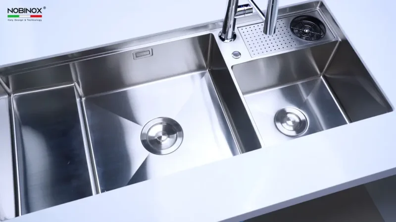 CHẬU RỬA BÁT NOBINOX RAZIA NJ577 TẶNG KÈM VÒI 9 CHẬU RỬA BÁT NOBINOX RAZIA NJ577 TẶNG KÈM VÒI