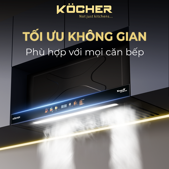 MÁY HÚT MÙI KOCHER TURBO SMART 3D X3D-350D 28 MÁY HÚT MÙI KOCHER TURBO SMART 3D X3D-350D