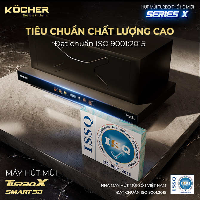 MÁY HÚT MÙI KOCHER TURBO SMART 3D X3D-350D 7 MÁY HÚT MÙI KOCHER TURBO SMART 3D X3D-350D