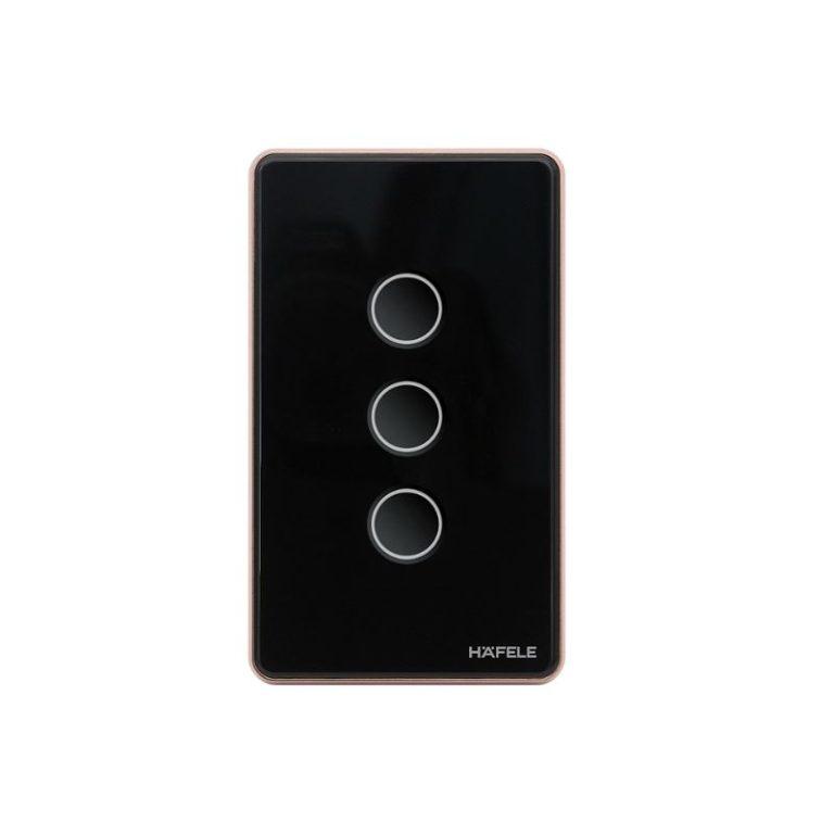 Công tắc ZB 3G US 10A Đen L Hafele HSL-LS3G01B