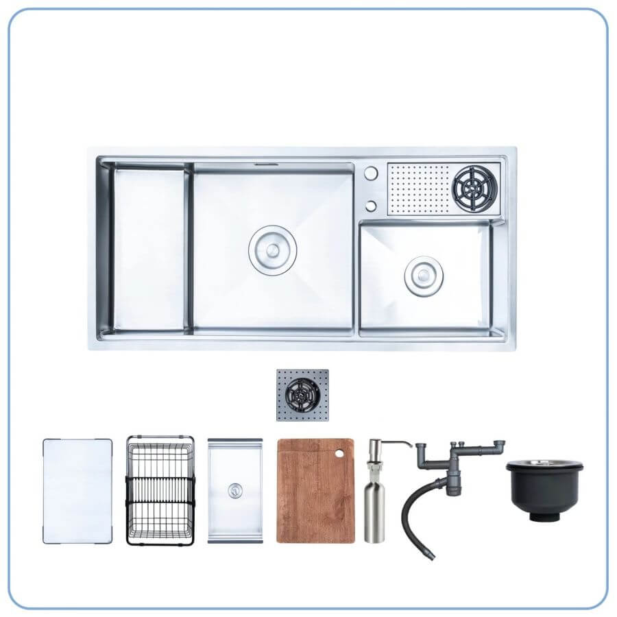 CHẬU RỬA BÁT NOBINOX RAZIA NJ577 TẶNG KÈM VÒI 2 CHẬU RỬA BÁT NOBINOX RAZIA NJ577 TẶNG KÈM VÒI