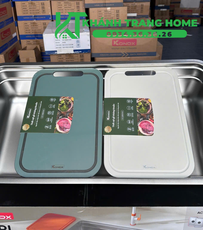 Chậu rửa bát chống xước Konox Tari Smart 8047PP 5 Chậu rửa bát chống xước Konox Tari Smart 8047PP