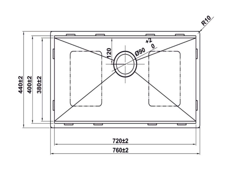 CHẬU RỬA CHÉN INOX WF R10 HS25-SSN1S-7644 HAFELE 567.24.486 12 CHẬU RỬA CHÉN INOX WF R10 HS25-SSN1S-7644 HAFELE 567.24.486