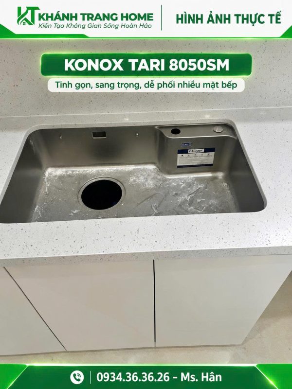Chậu rửa bát Konox Tari 8050SM 6 Chậu rửa bát Konox Tari 8050SM