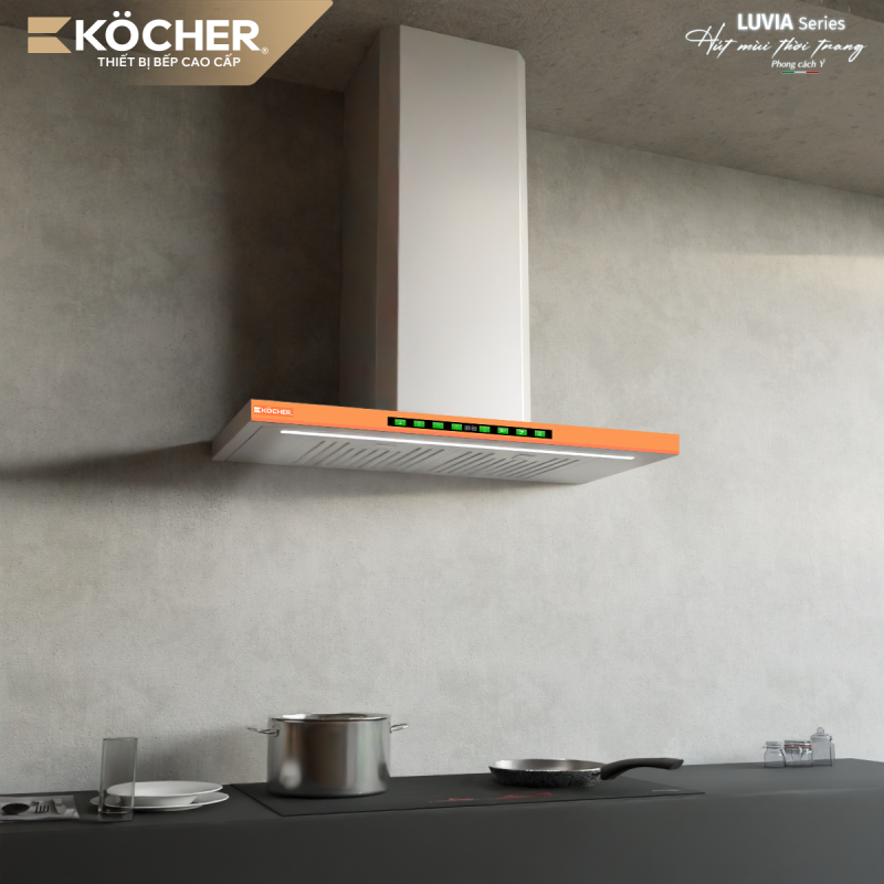 MÁY HÚT MÙI KOCHER LUVIA PREMIUM PRO 90cm 2 MÁY HÚT MÙI KOCHER LUVIA PREMIUM PRO 90cm