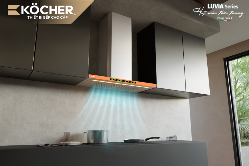 MÁY HÚT MÙI KOCHER LUVIA PREMIUM PRO 90cm 1 MÁY HÚT MÙI KOCHER LUVIA PREMIUM PRO 90cm