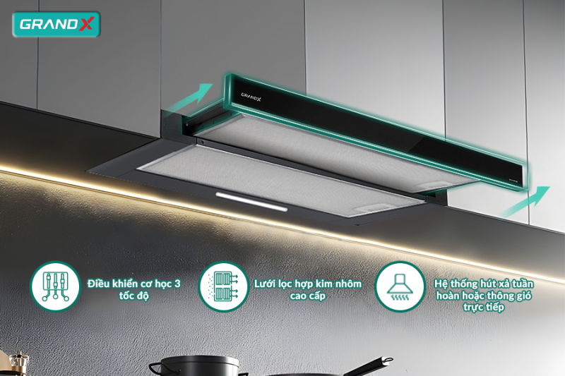 MÁY HÚT MÙI ÂM TỦ GRANDX GX H70F56B 21 MÁY HÚT MÙI ÂM TỦ GRANDX GX H70F56B
