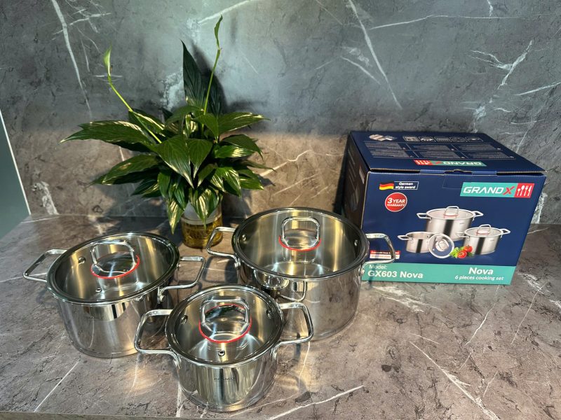 BỘ NỒI CAO CẤP GRANDX GX603 NOVA 9 BỘ NỒI CAO CẤP GRANDX GX603 NOVA