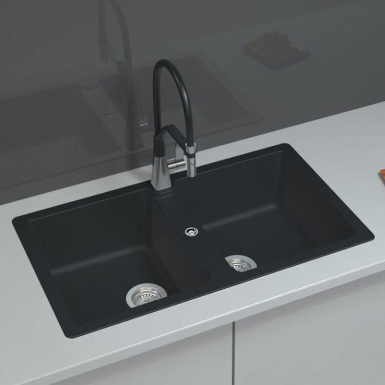 Chậu rửa bát đá 2 hố Hafele GRANSTONE HS19-GEN2S90 Đen 3 Chậu rửa bát đá 2 hố Hafele GRANSTONE HS19-GEN2S90 Đen