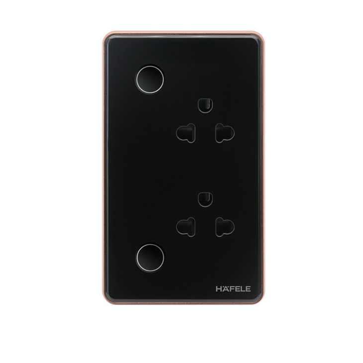 Ổ cắm ZB US 16A Đen LN Hafele HSL WS01B