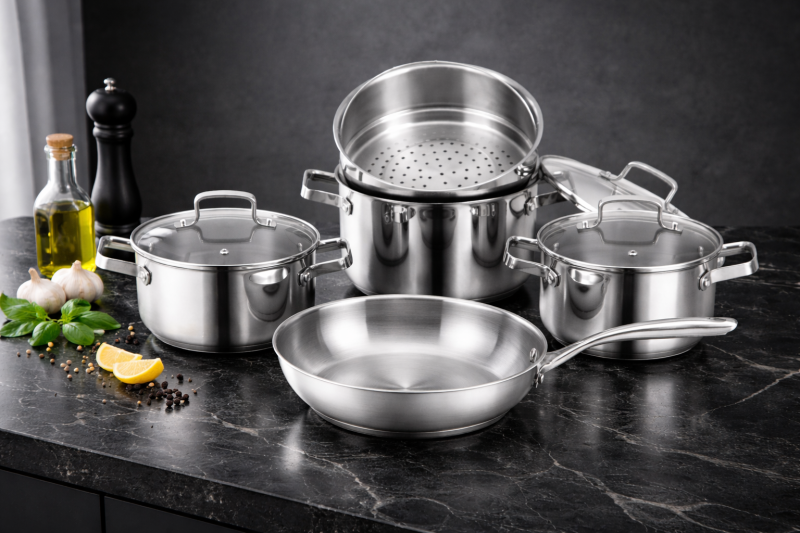 BỘ NỒI INOX 8 MÓN EUROSUN EU1702 HARMONY 15 BỘ NỒI INOX 8 MÓN EUROSUN EU1702 HARMONY
